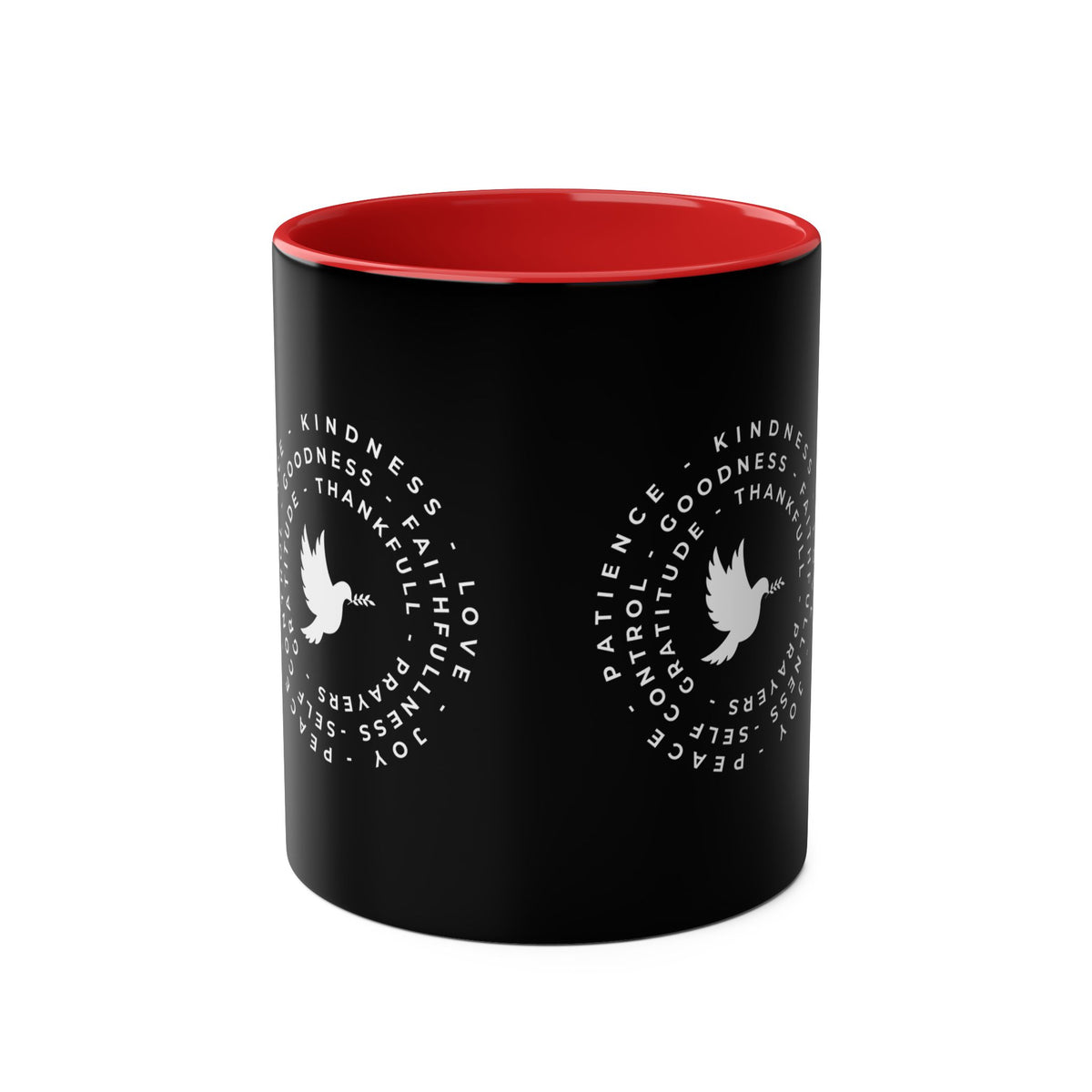 Mug with Dove and Harmony & meanigful words - Conscience Garment