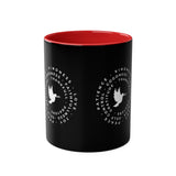 Mug with Dove and Harmony & meanigful words - Conscience Garment
