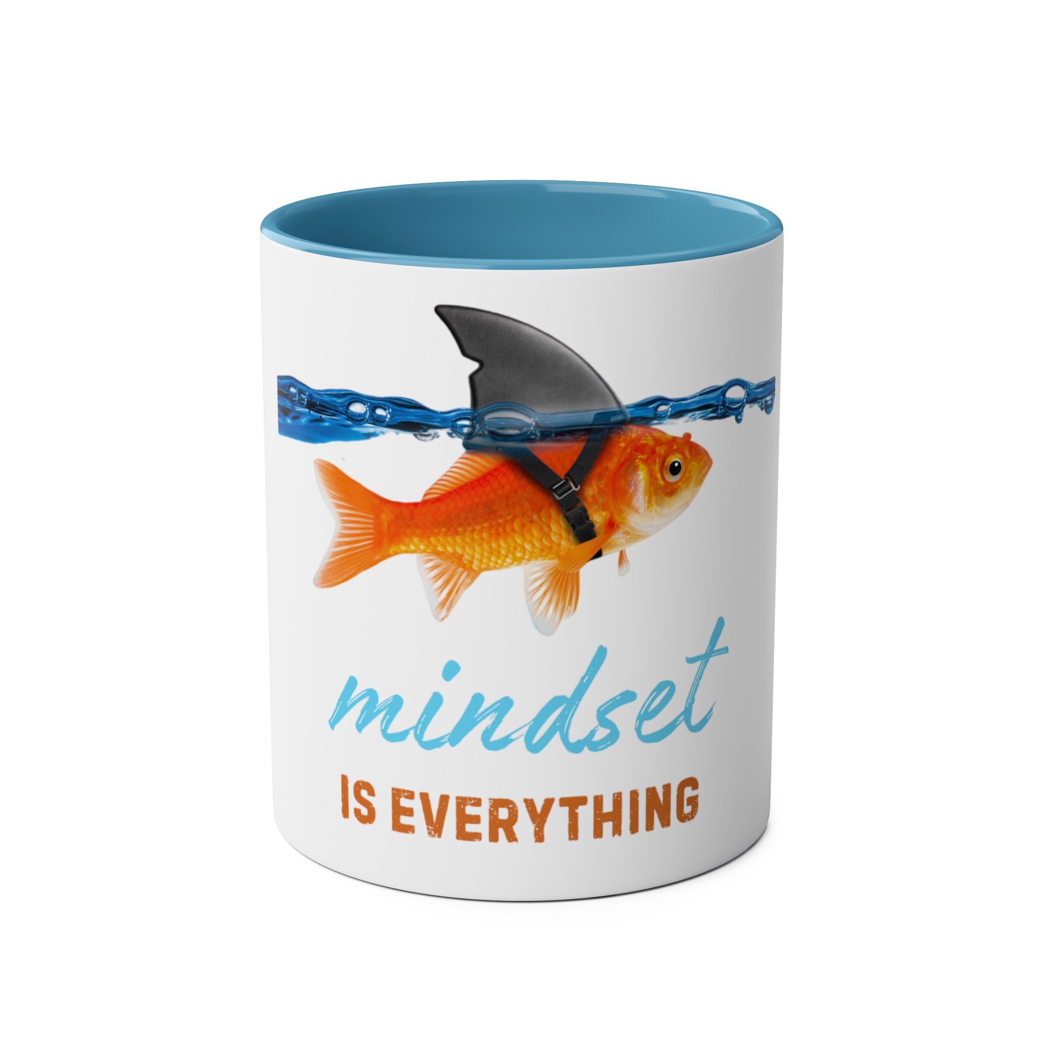 Mindset is Everything Two-Tone Coffee Mug, Birthday Gift, 7 Colors