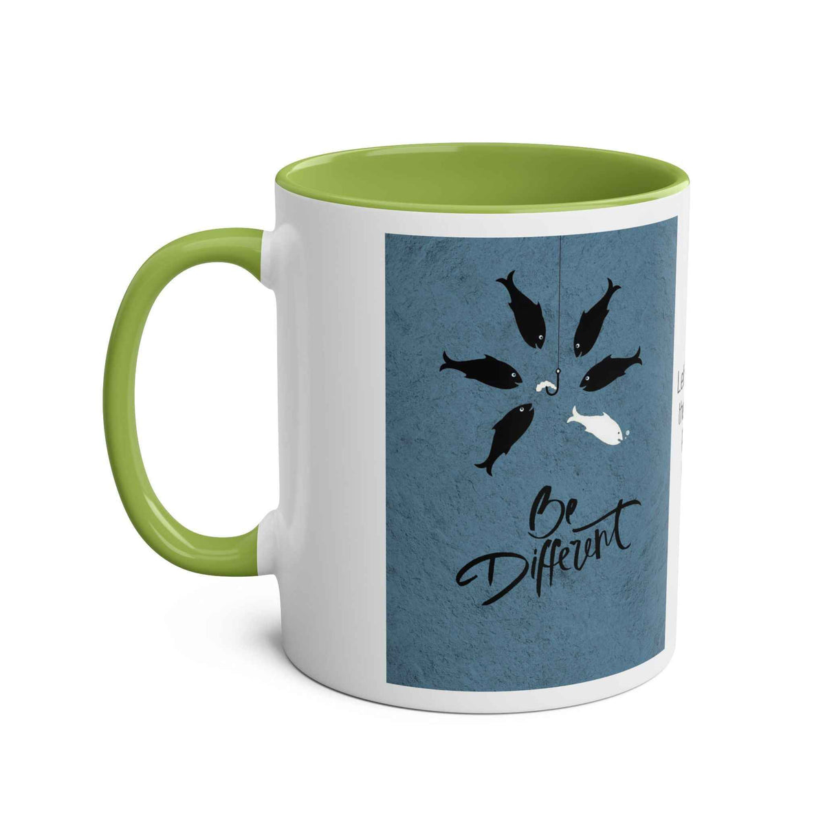 Motivational Two-Tone Mug - Be Different Design, 11oz
