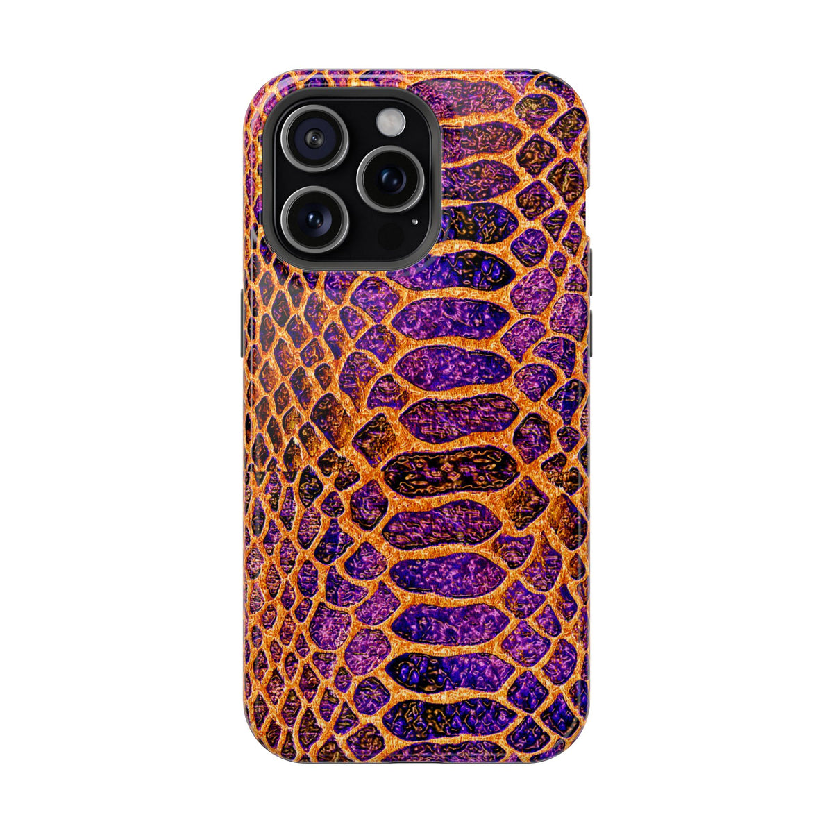 Purple-Gold Snake Skin Magnetic Impact Case