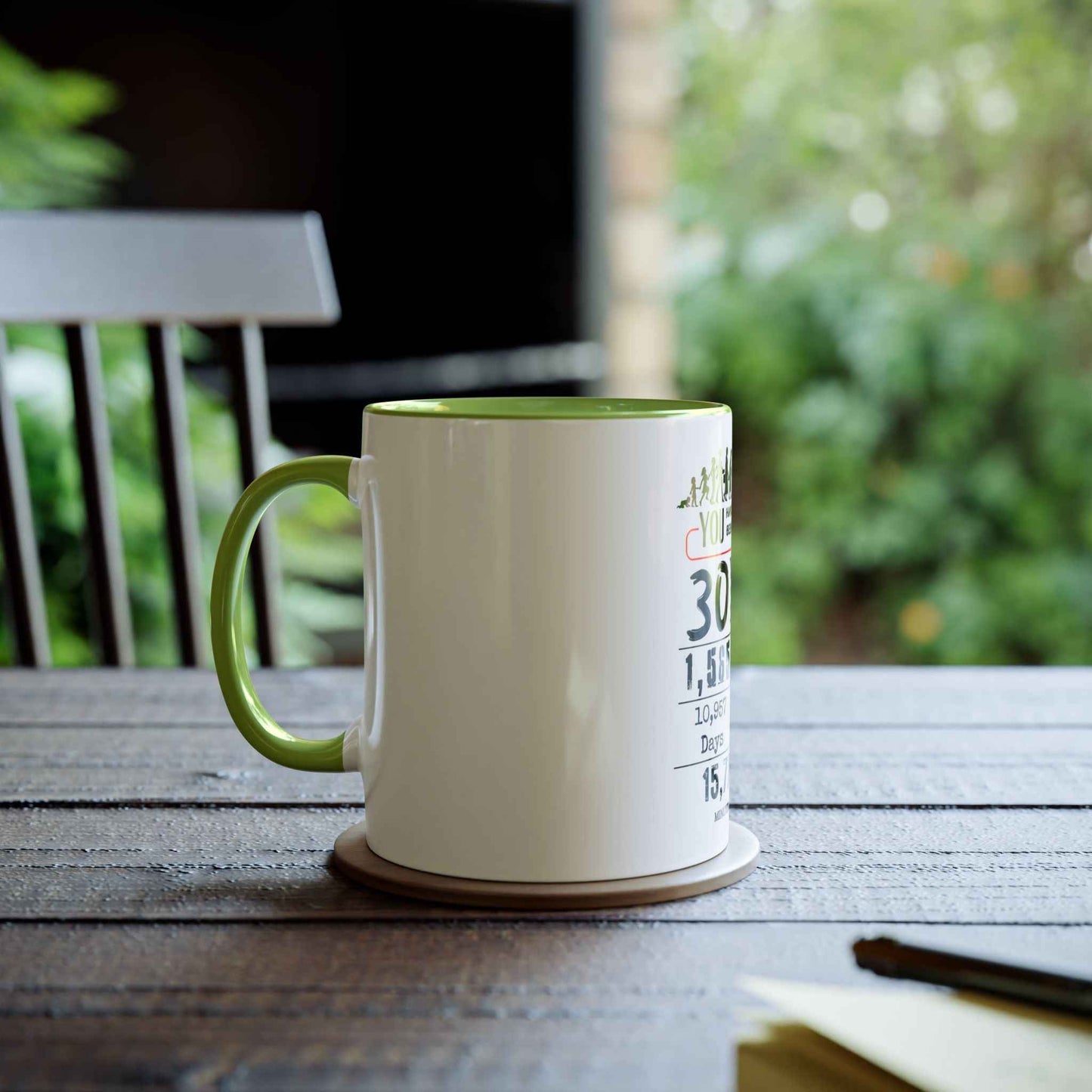 30th Birthday Two-Tone Coffee Mug, 11oz