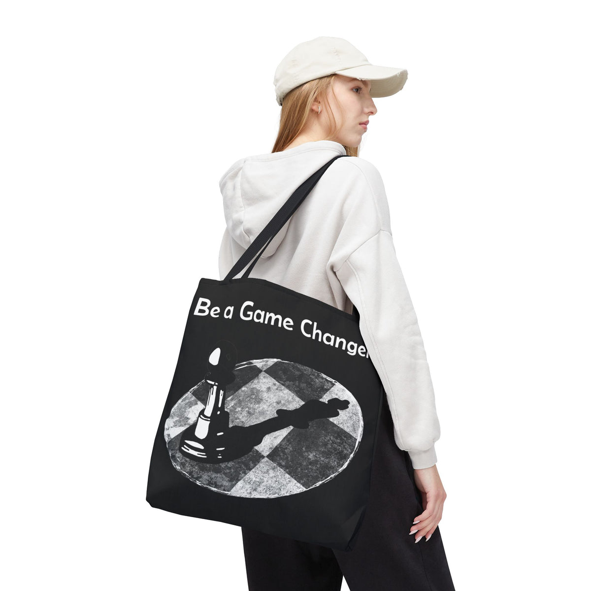 Be a Game Changer Inspirational Chess Tote Bag