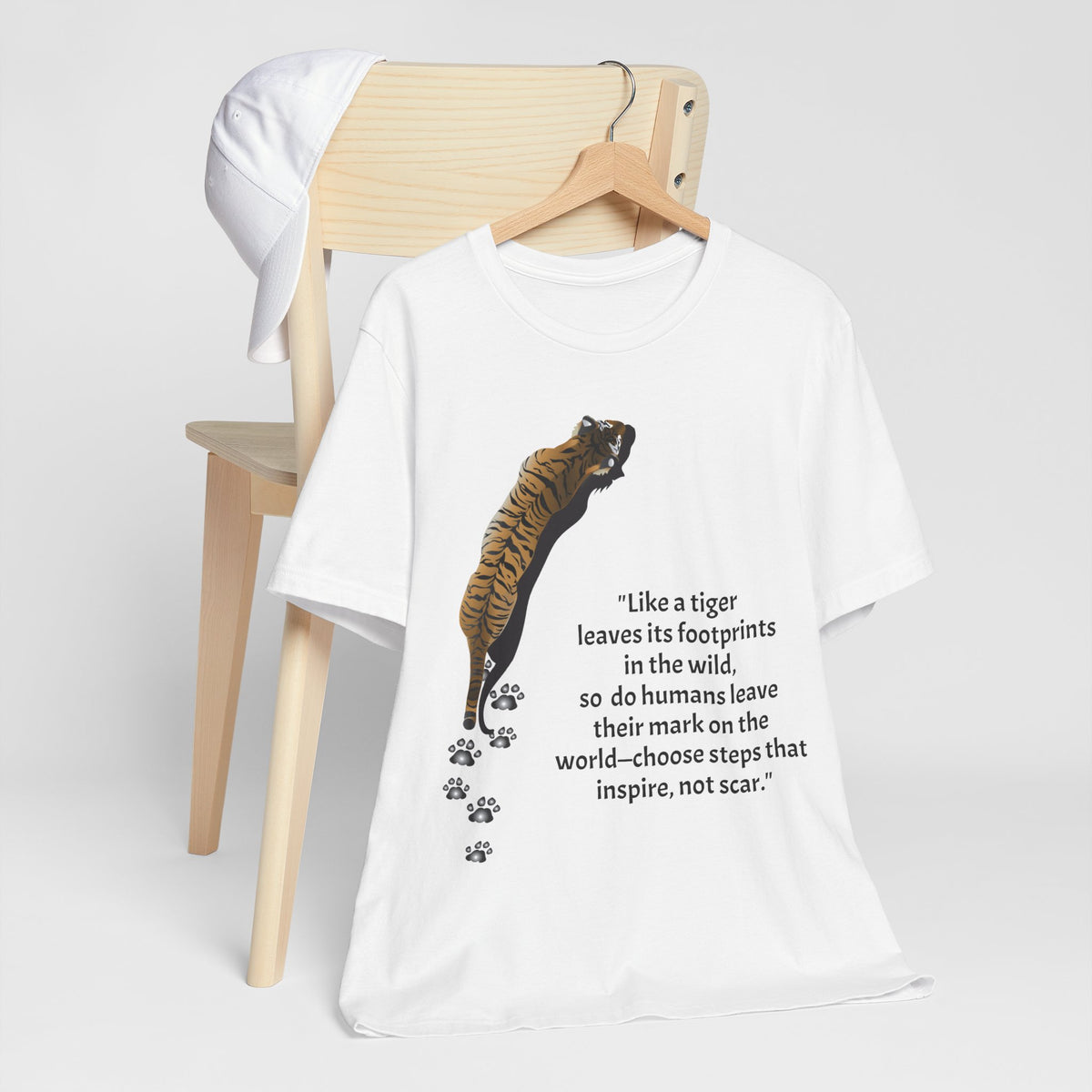 Tiger Footprint T-shirt - Conscience Garment