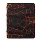 Lava Crackle Sherpa Blanket – Volcanic Noir Fleece Throw