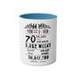70th Birthday Two-Tone Coffee Mug, 11oz