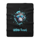 Urban Kong Sherpa Fleece Blanket — Cool Gorilla Print Cozy Throw