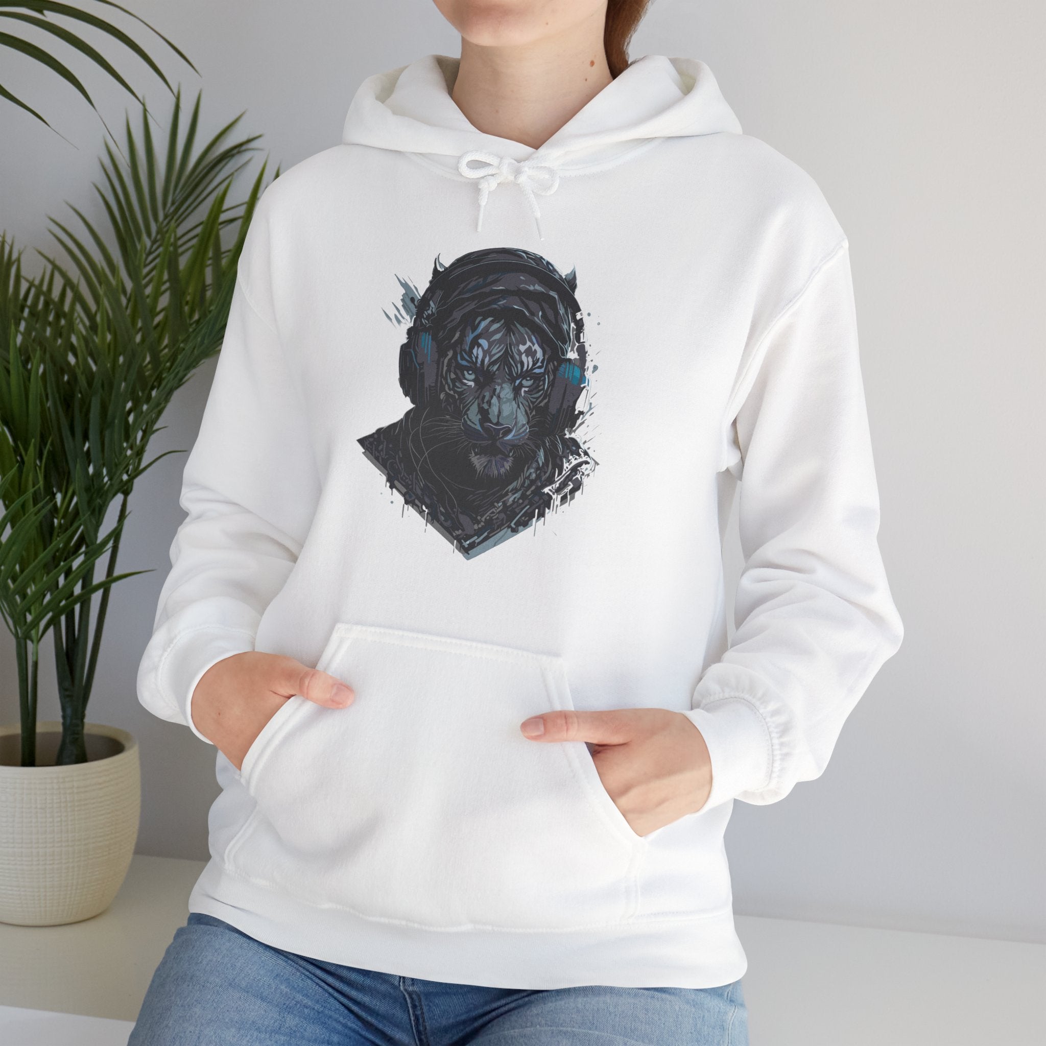 Lion Dj, Unisex Hooded Sweatshirt