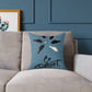 Be Different Fish Throw Pillow – Inspirational Nautical Accent Cushion