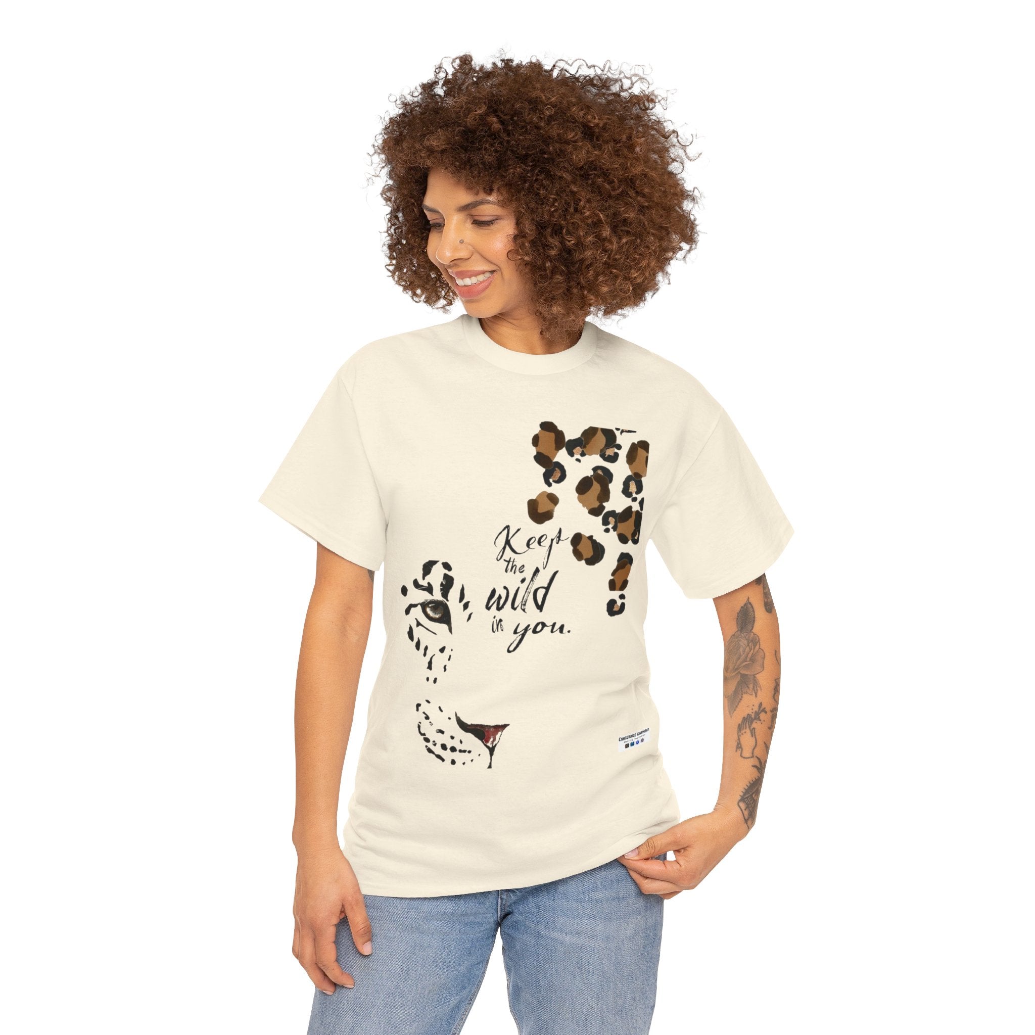 The Wild in You, Tiger, T Shirt, Lion, Nature, White, Ash, Sand, Sport Grey, Natural, Motivation, Inspiration, Mindfulness