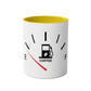 Funny Two-Tone Coffee Mug with Fuel Coffee Gauge Design - Conscience Garment