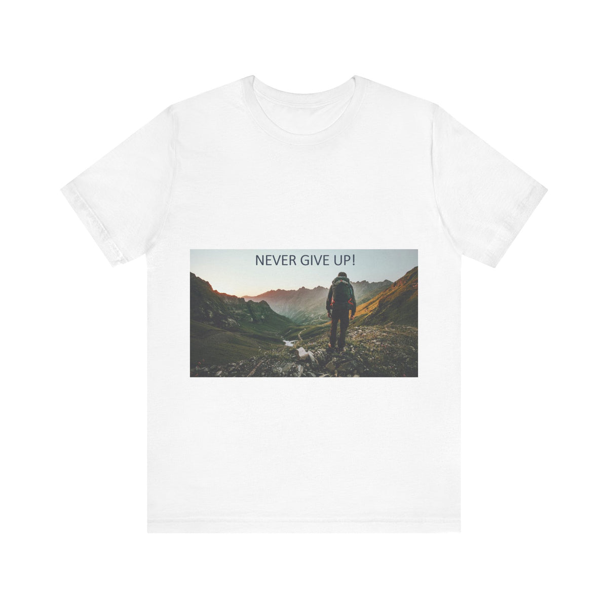 Never Give Up T-shirt - Conscience Garment