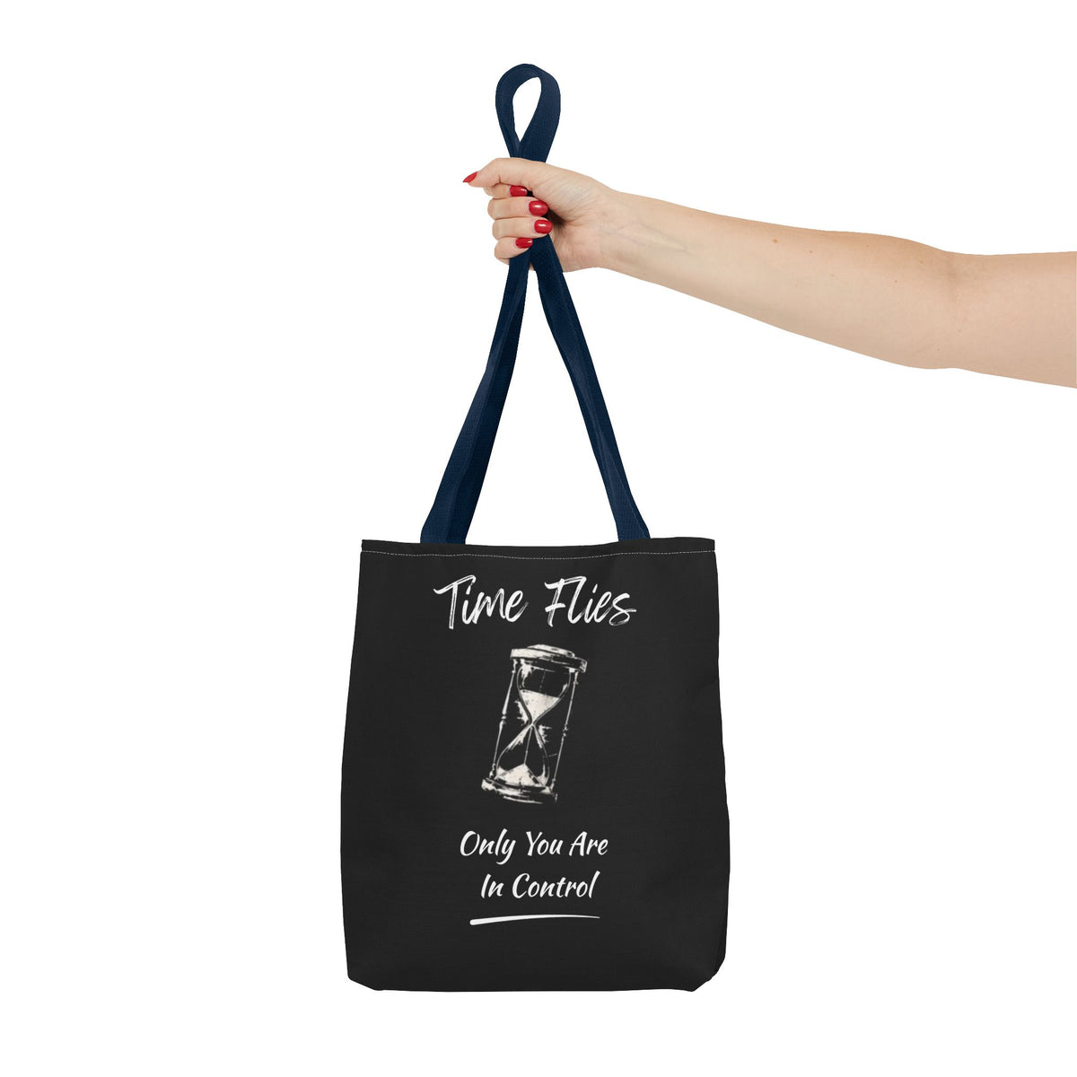 Time Flies Motivational Tote Bag