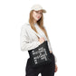 Mistakes Repeat Pattern Tote Bag — Black Typography Shopper
