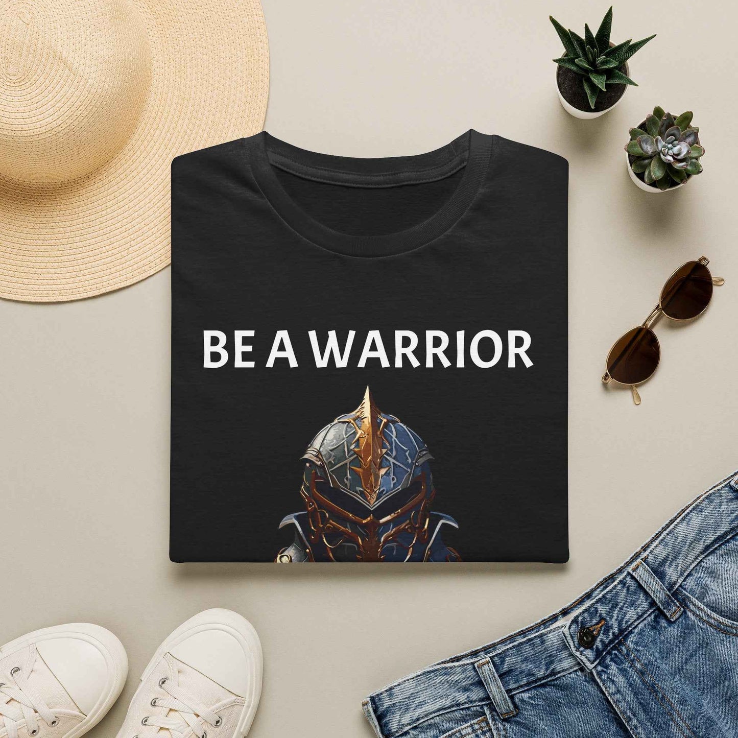 Be a Warrior T-Shirt — 'Be a Warrior, Not a Worrier' Motivational Tee