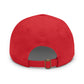 Dad Hat with Leather Patch (Rectangle) - Conscience Garment