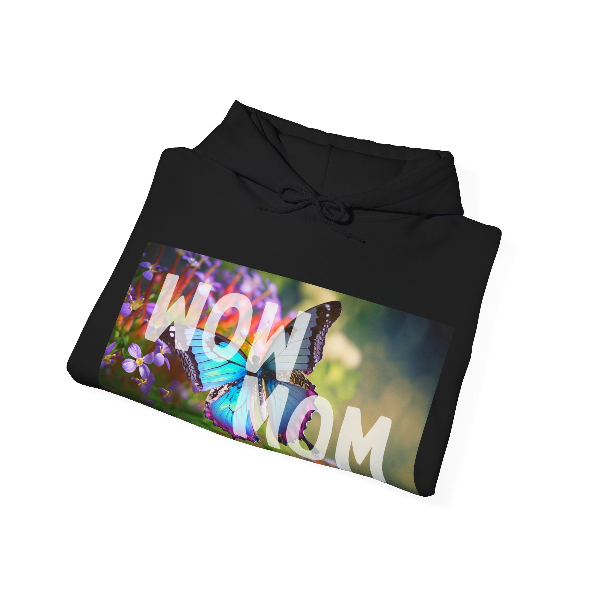 Wow Mom, Hoodie, Heavy Cotton, Women, Gift, Mindfulness, Motivation, Inspiration