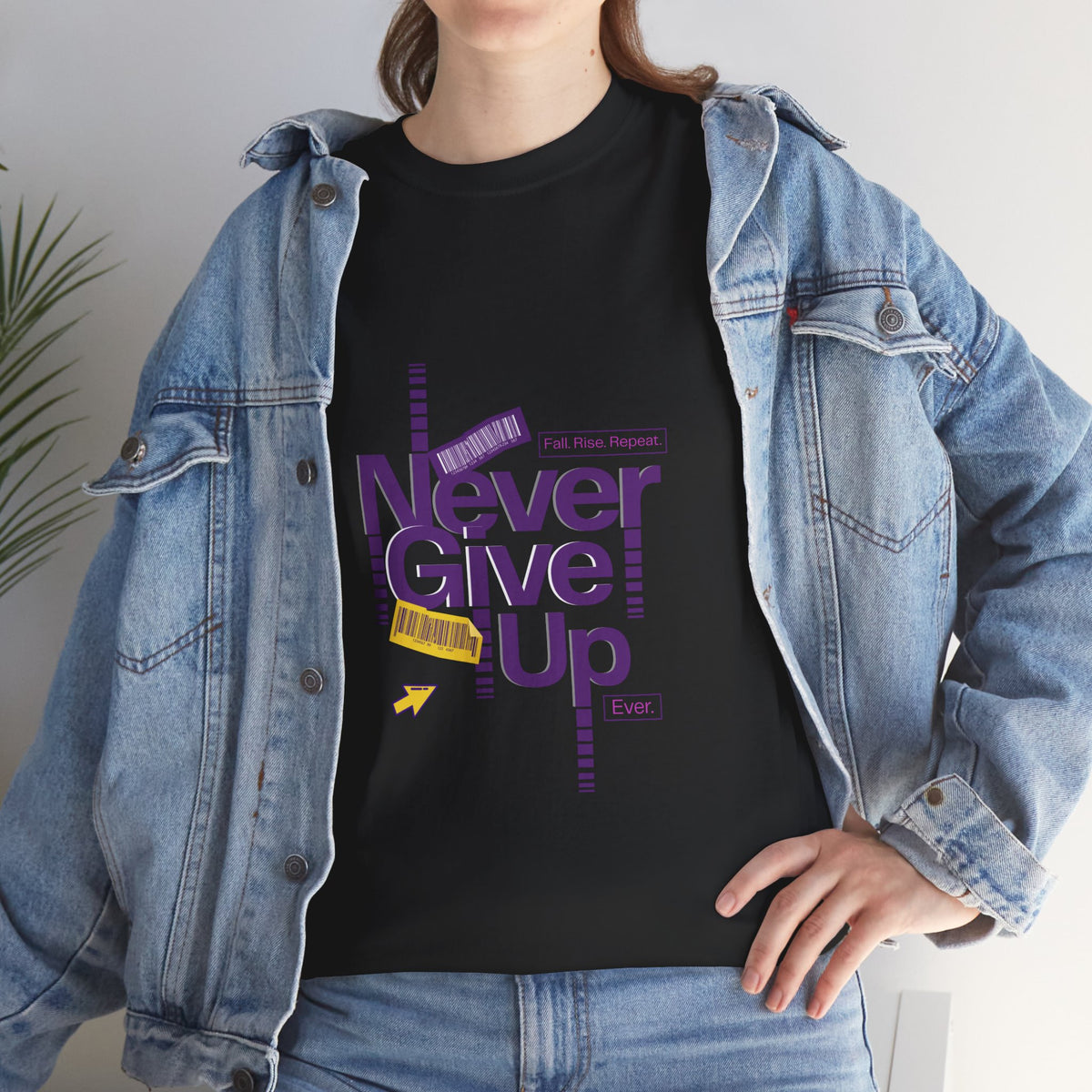Never Give Up Unisex Tee - Conscience Garment