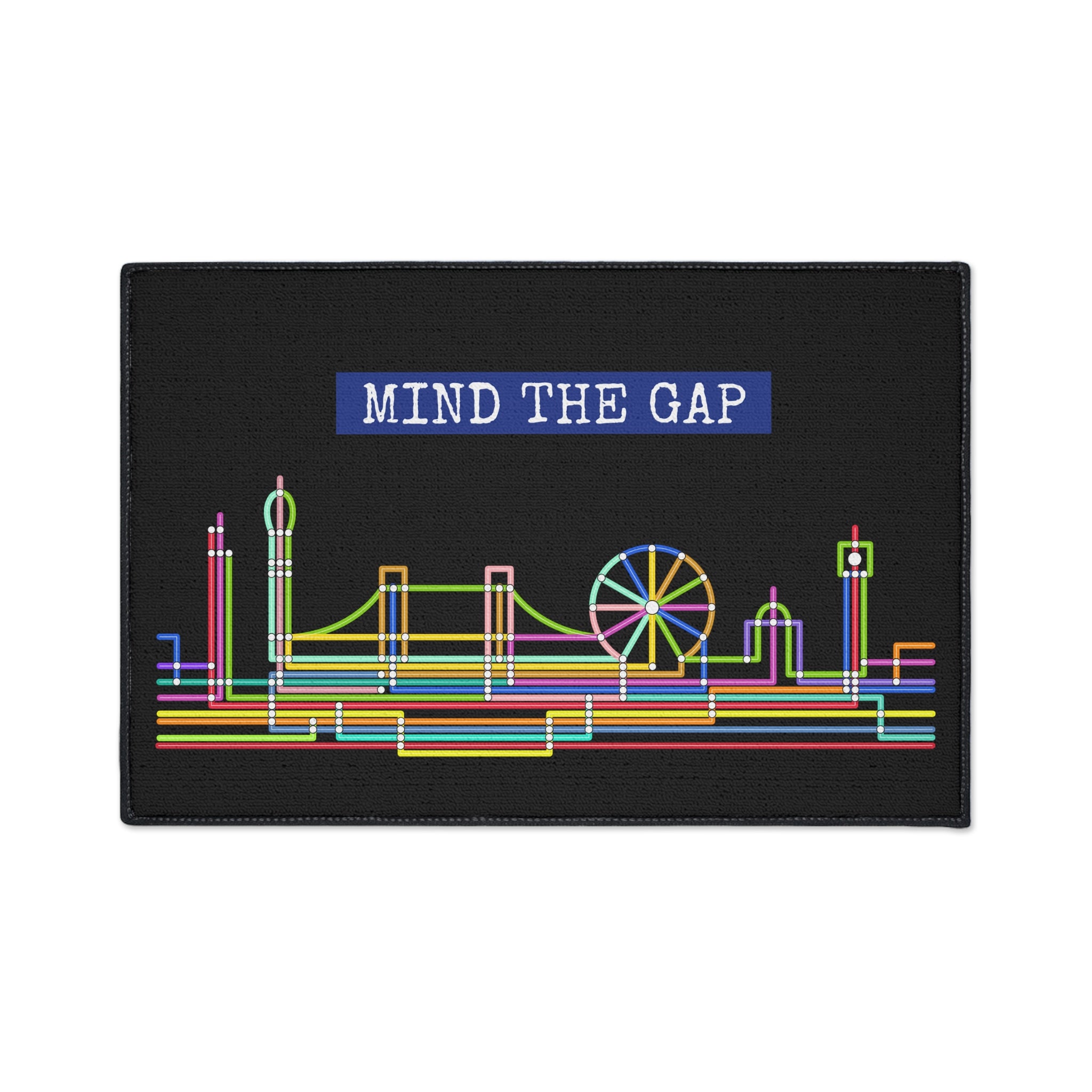Colorful Mind the Gap Floor Mat