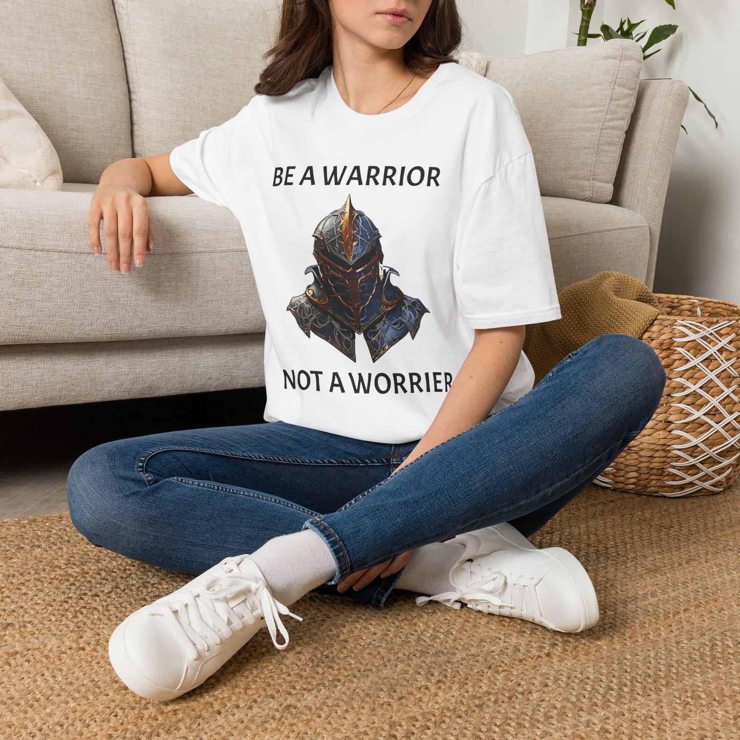 Be a Warrior T-Shirt — 'Be a Warrior, Not a Worrier' Motivational Tee