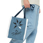 Be Different Whale Tote Bag — Inspirational Ocean Animal Canvas Tote