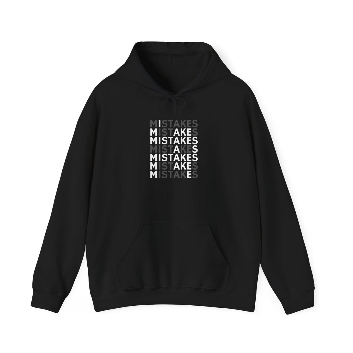 Mistakes Typography Hoodie – Inspirational Graphic Pullover
