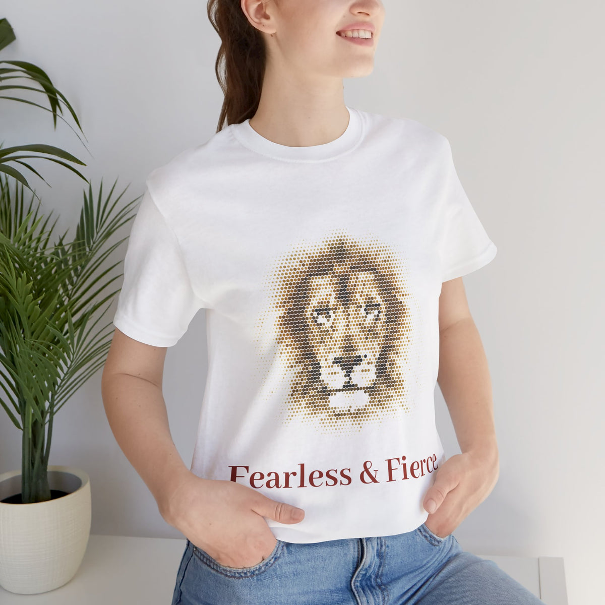 Lion - Fearless & Fierce T-Shirt - Conscience Garment